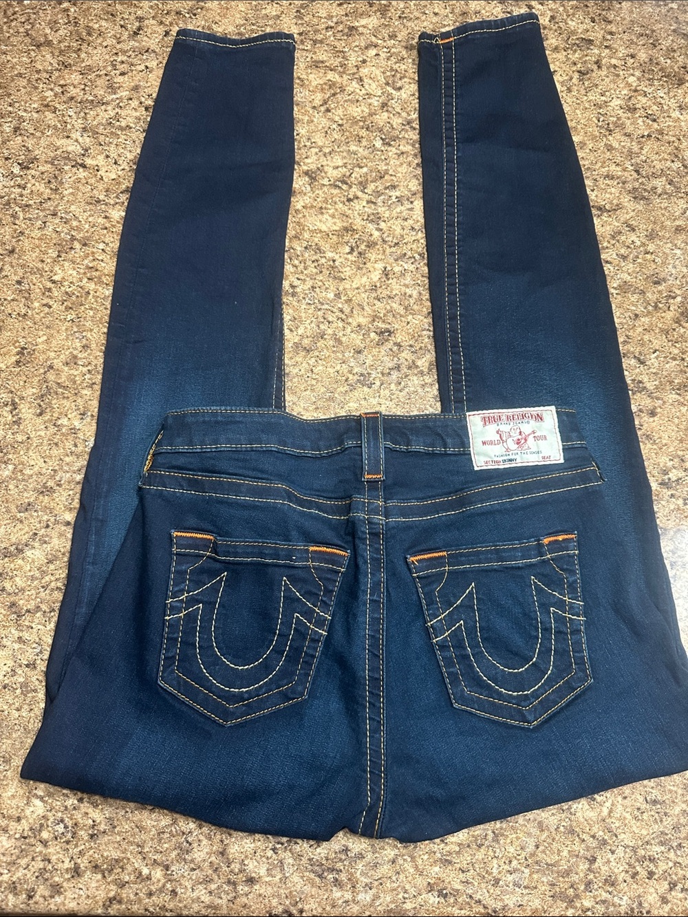 EUC WORN ONCE True Religion Curvy Skinny Jeans Stretchy 28
